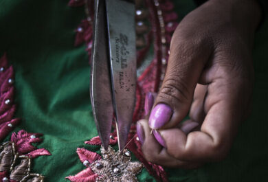 close up on hands