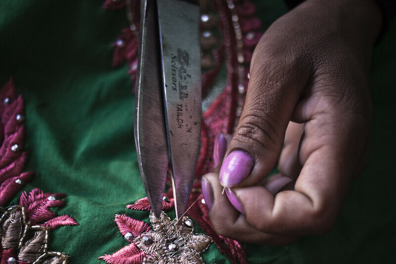 close up on hands