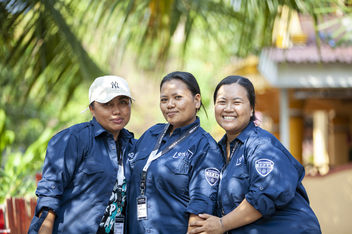 The committee members of SPAN Batulubang, Bitung, North Sulawesi. Armin Hari/The Freedom Fund